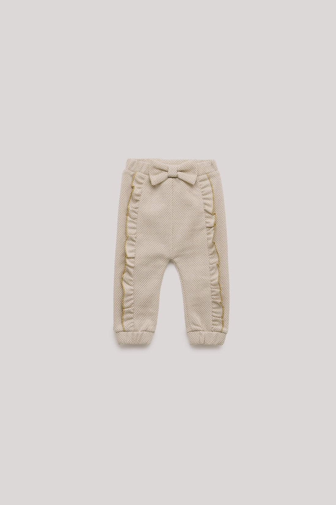 Baby Girl Ecru Tracksuit Bottom - BgStore