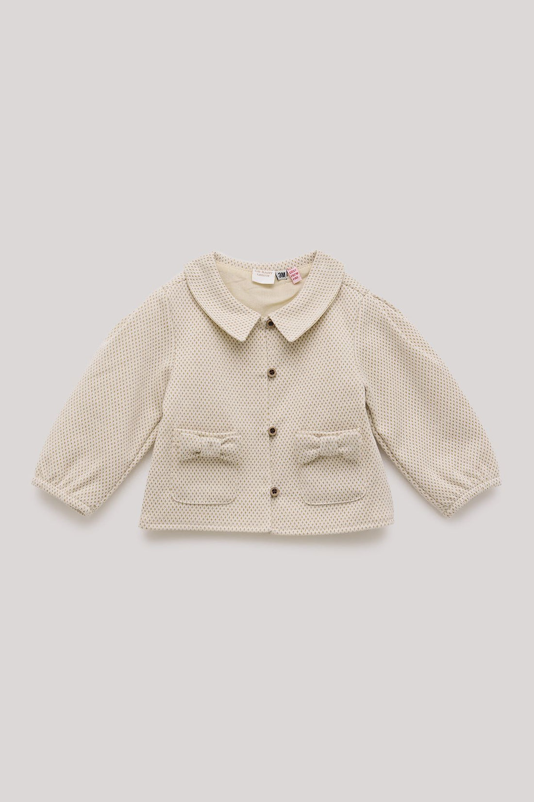 Baby Girl Ecru Tracksuit Top - BgStore