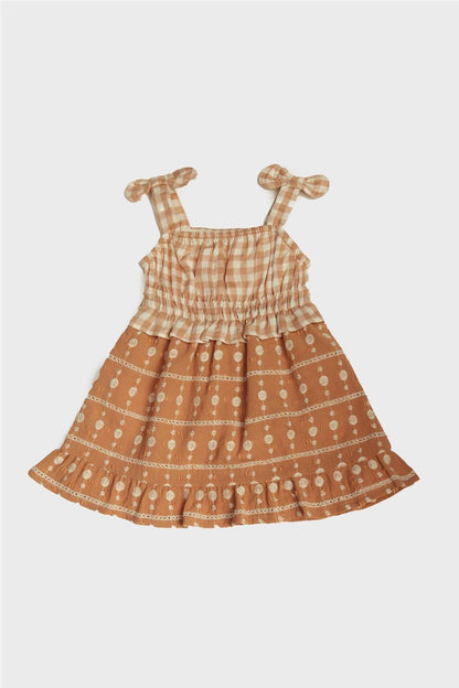 Baby Girl Mustard Dress - BgStore