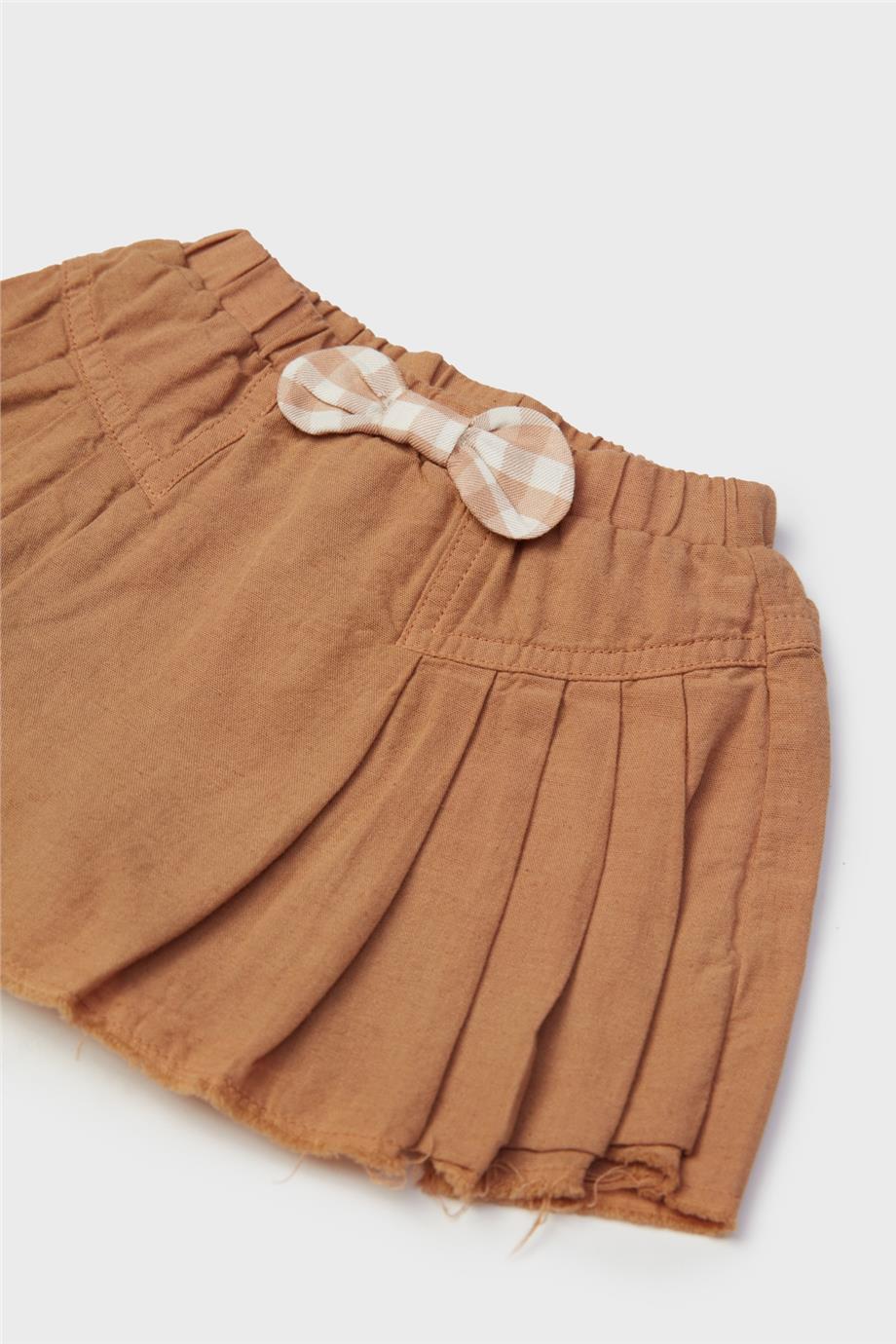 Baby Girl Mustard Shorts Skirt - BgStore