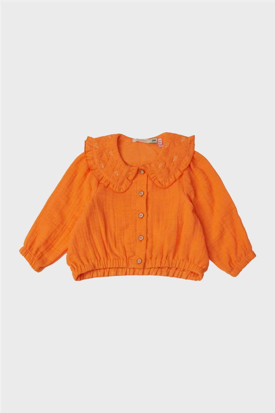 Baby Girl Orange Blouse - BgStore