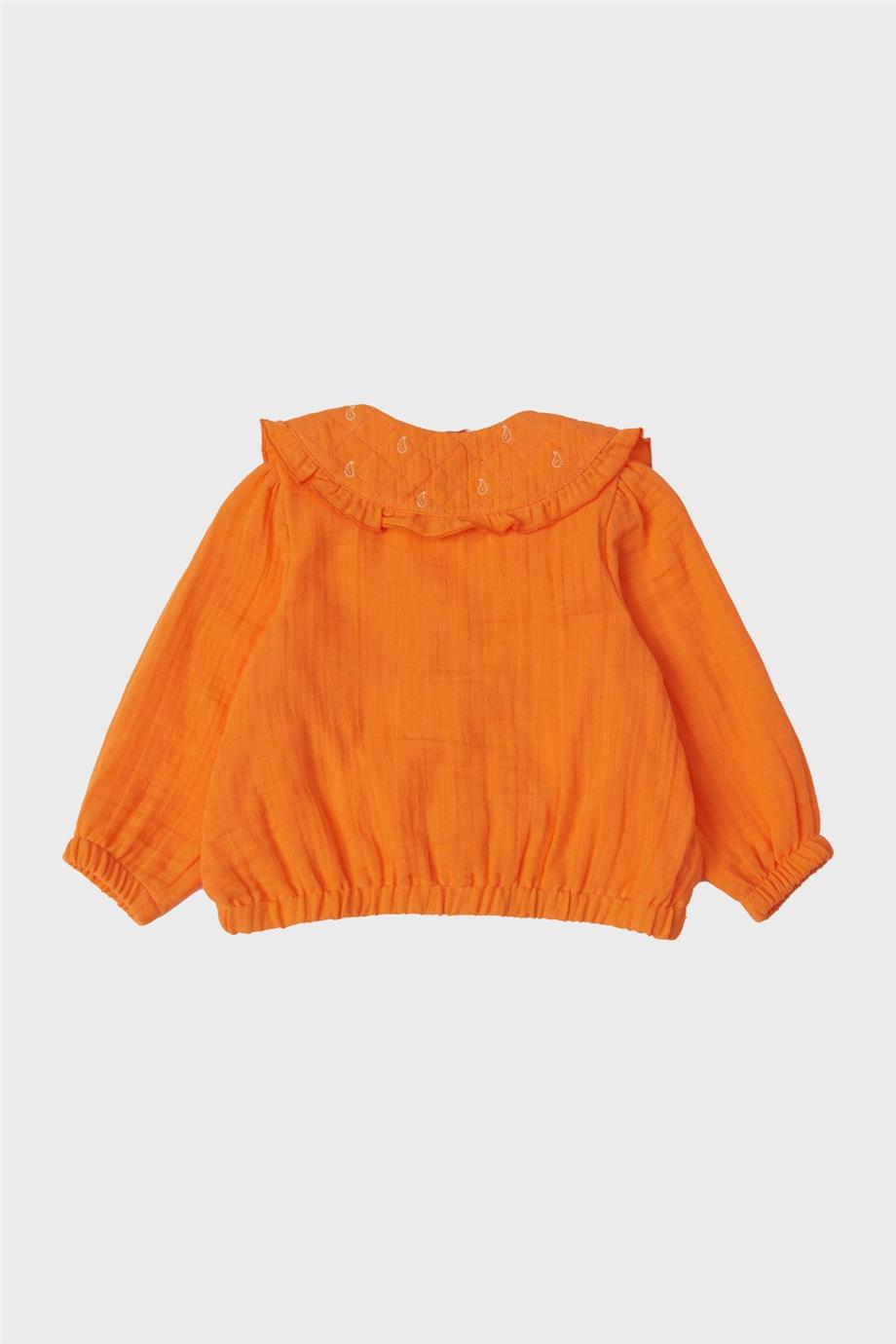 Baby Girl Orange Blouse - BgStore