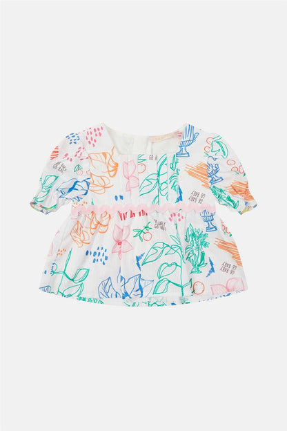 Baby Girl Patterned Blouse - BgStore