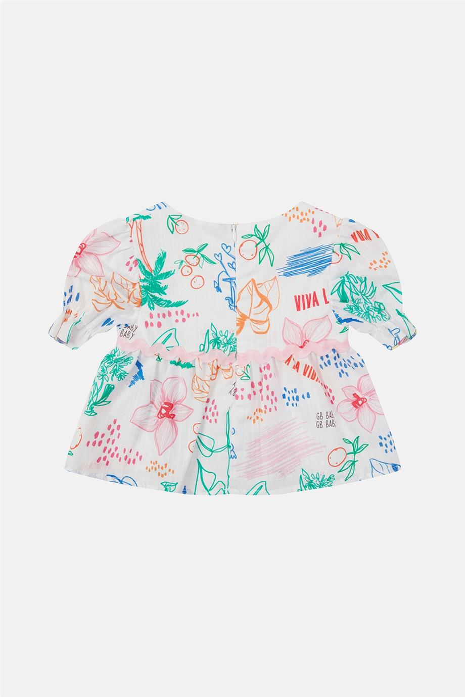 Baby Girl Patterned Blouse - BgStore