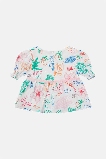 Baby Girl Patterned Blouse - BgStore