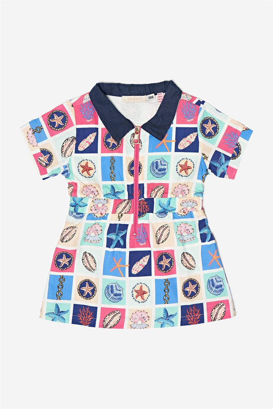 Baby Girl Patterned Dress - BgStore