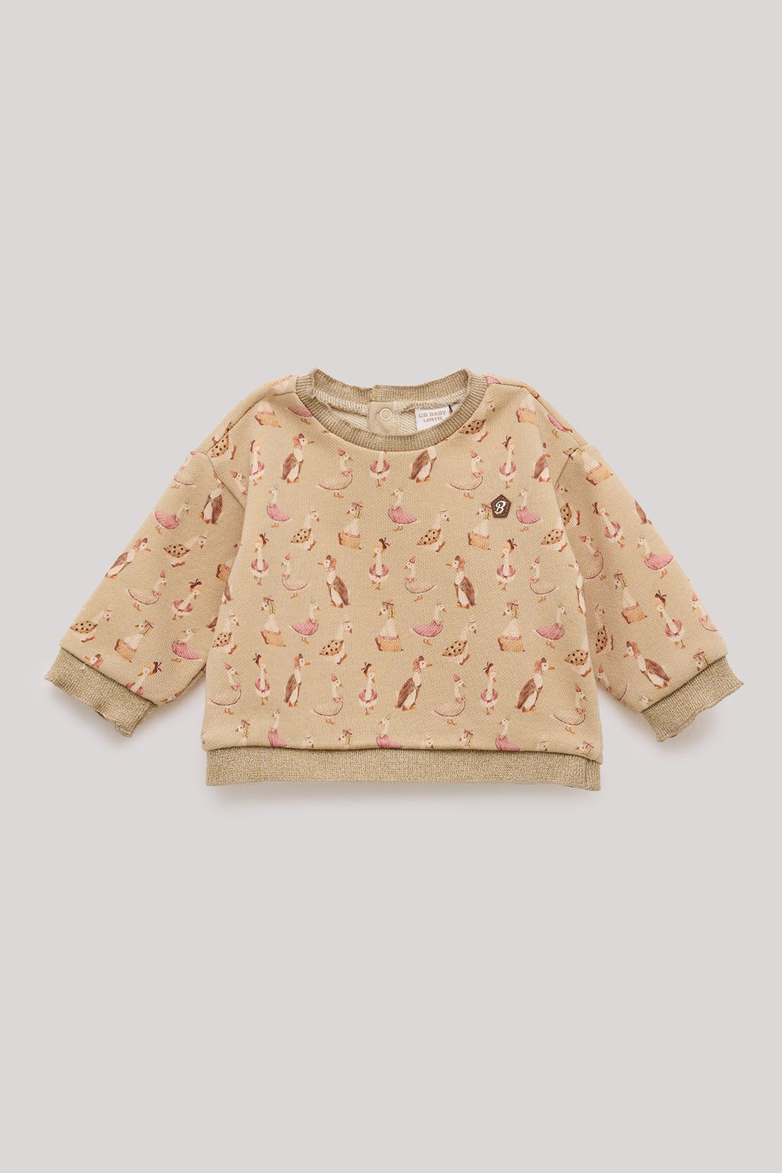 Baby Girl Patterned Sweatshirt - BgStore