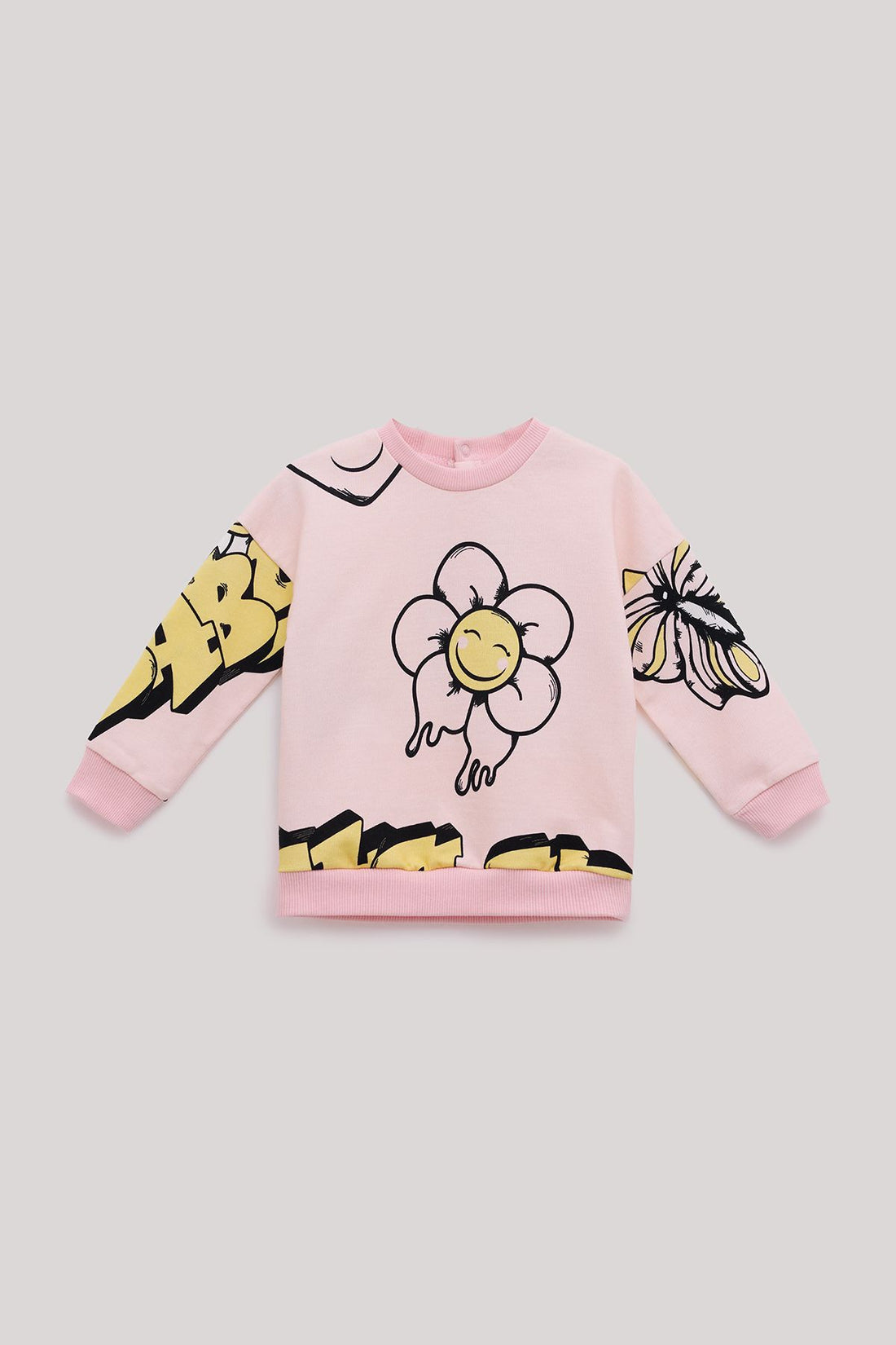 Baby Girl Patterned Sweatshirt - BgStore