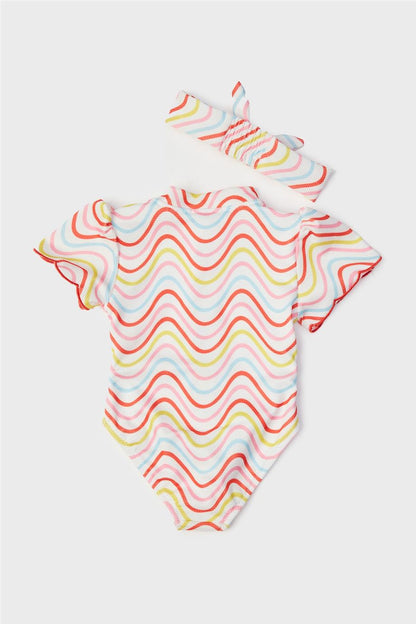 Baby Girl Patterned Swimsuit - BgStore