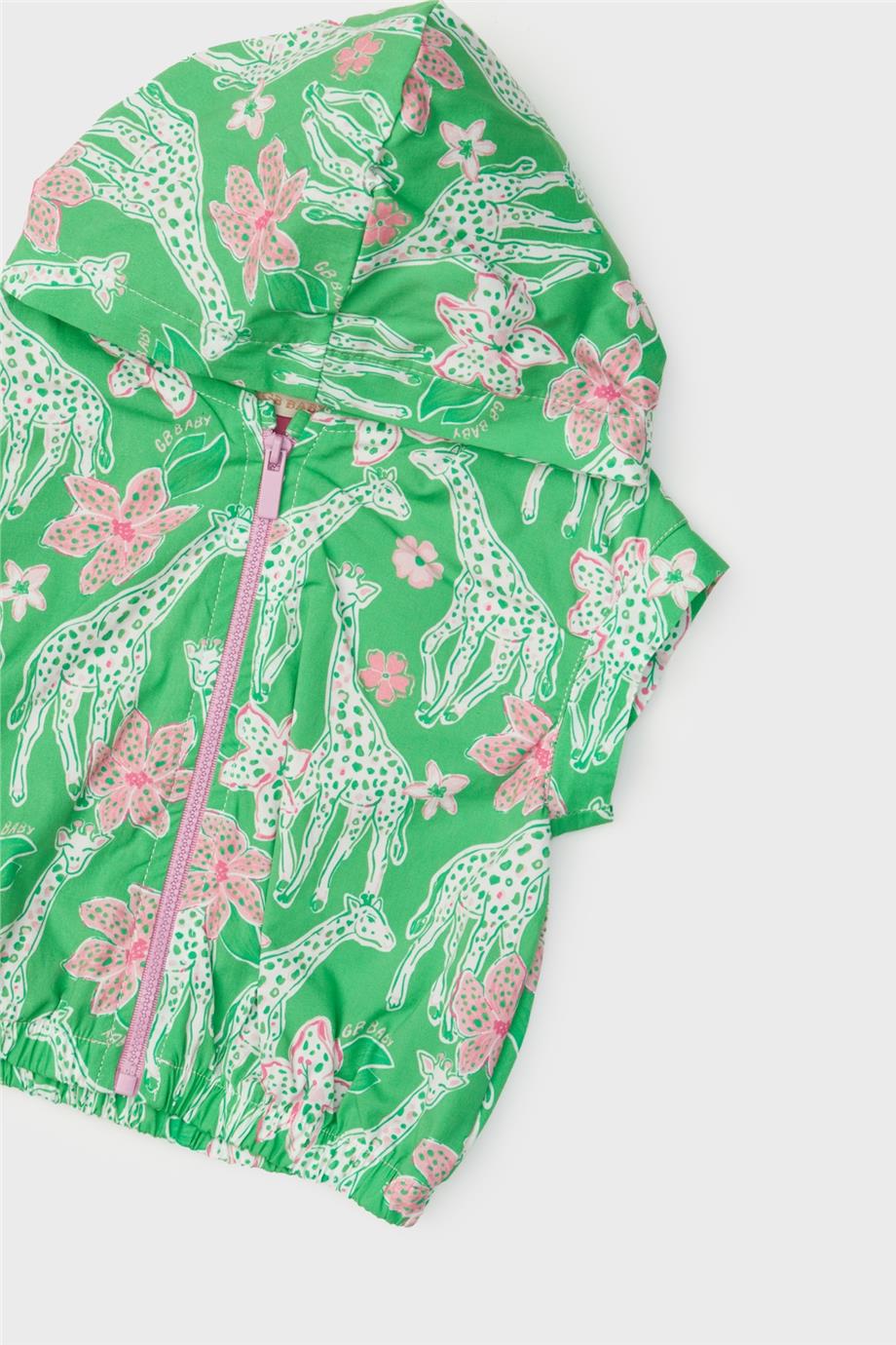 Baby Girl Patterned Tracksuit Top - BgStore