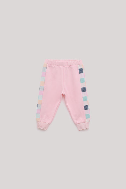 Baby Girl Pink Tracksuit Bottom - BgStore