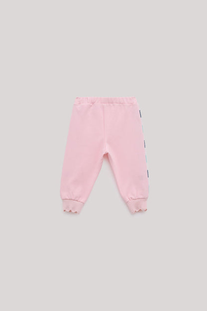 Baby Girl Pink Tracksuit Bottom - BgStore