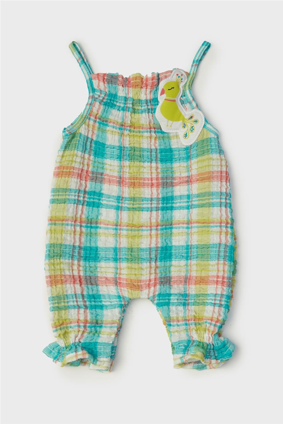 Baby Girl Plaid Overall - BgStore