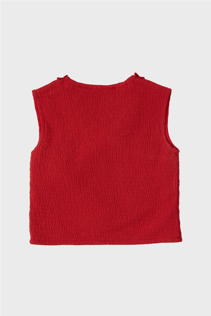 Baby Girl Red Vest - BgStore