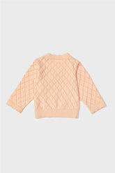 Baby Girl Salmon Cardigan - BgStore