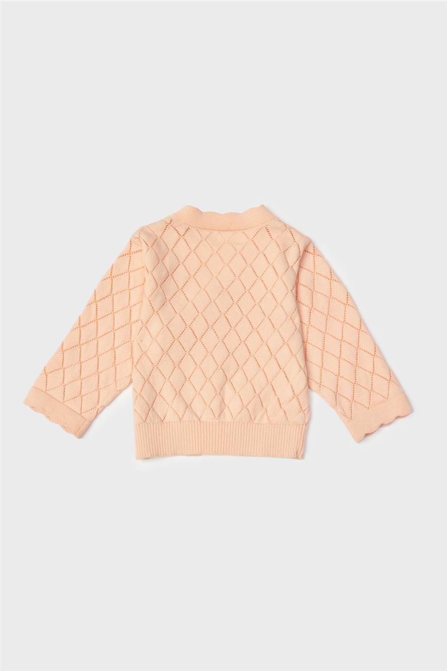 Baby Girl Salmon Cardigan - BgStore