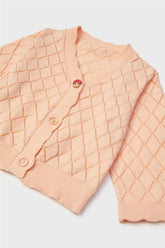 Baby Girl Salmon Cardigan - BgStore