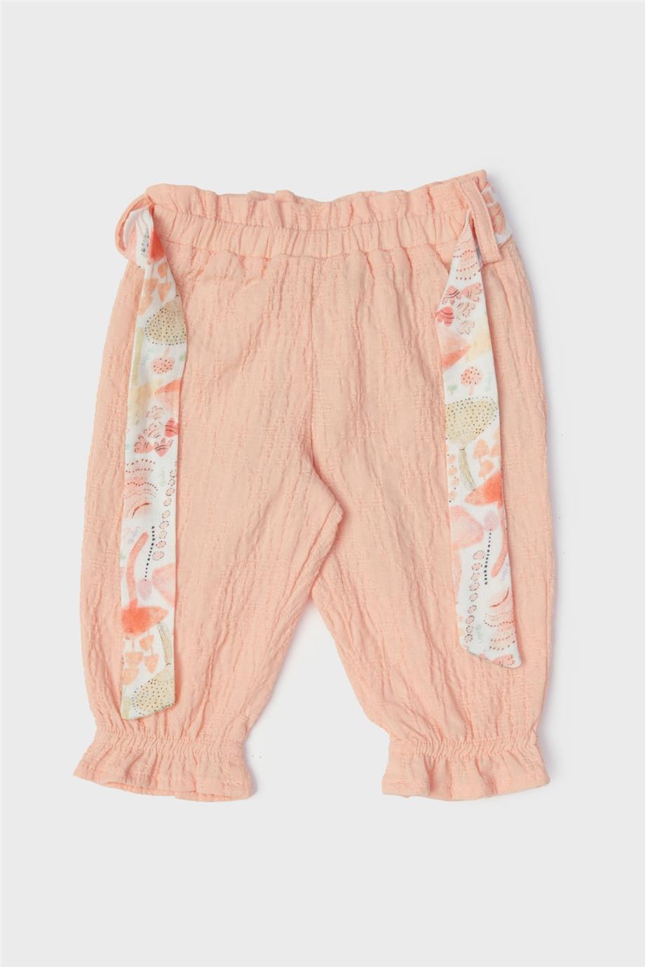 Baby Girl Salmon Tracksuit Bottom - BgStore