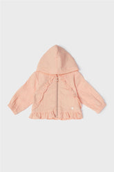 Baby Girl Salmon Tracksuit Top - BgStore