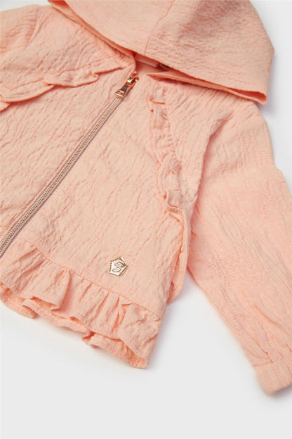 Baby Girl Salmon Tracksuit Top - BgStore