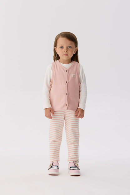 Baby Girl Salmon Vest - BgStore