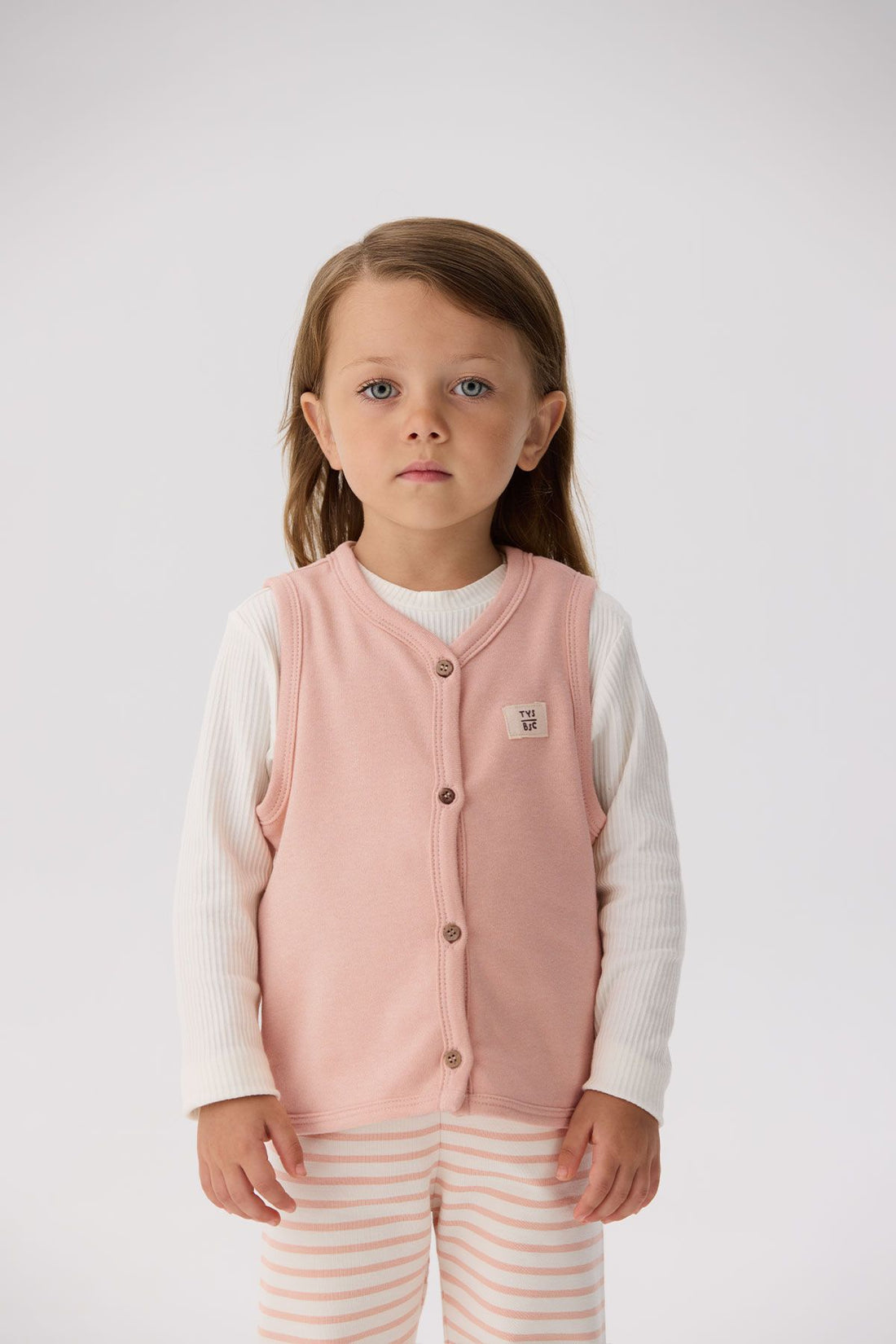 Baby Girl Salmon Vest - BgStore