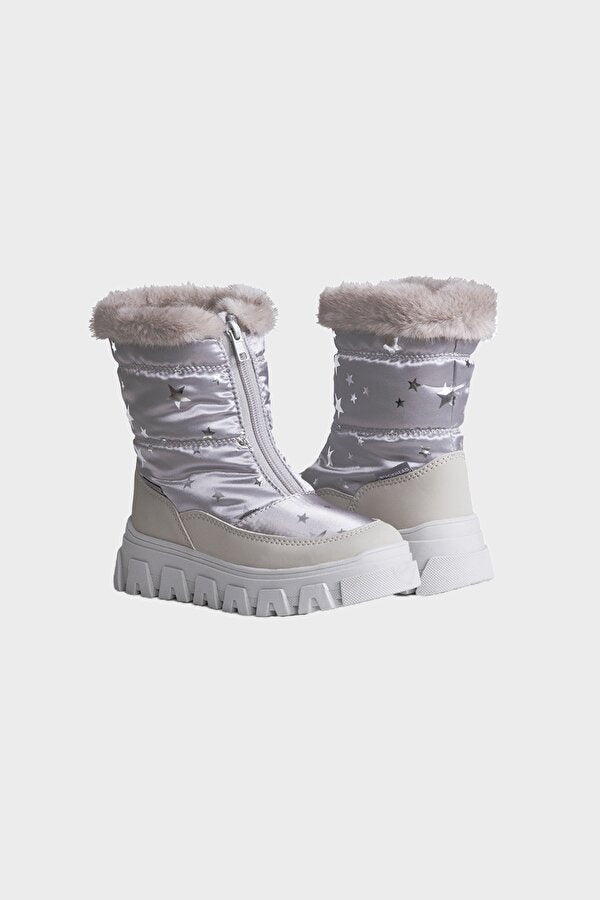 Baby Girl Silver Boots - BgStore