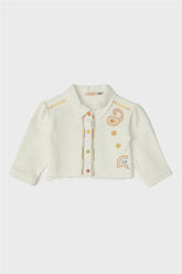 Baby Girl White Jacket - BgStore