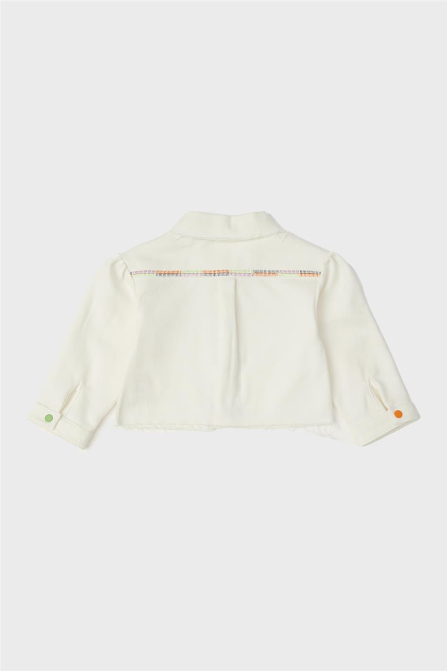 Baby Girl White Jacket - BgStore