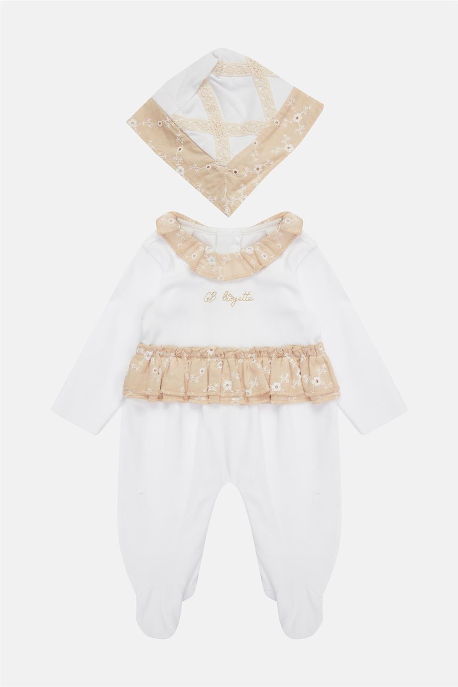 Baby Girl White Overall - BgStore