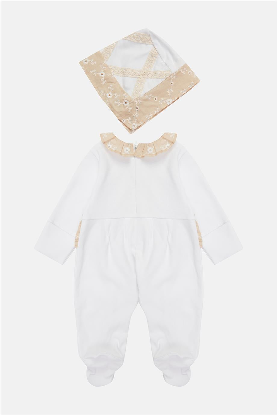 Baby Girl White Overall - BgStore