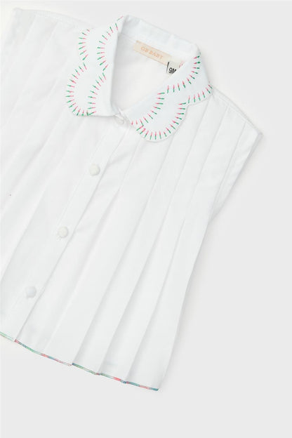 Baby Girl White Shirt - BgStore