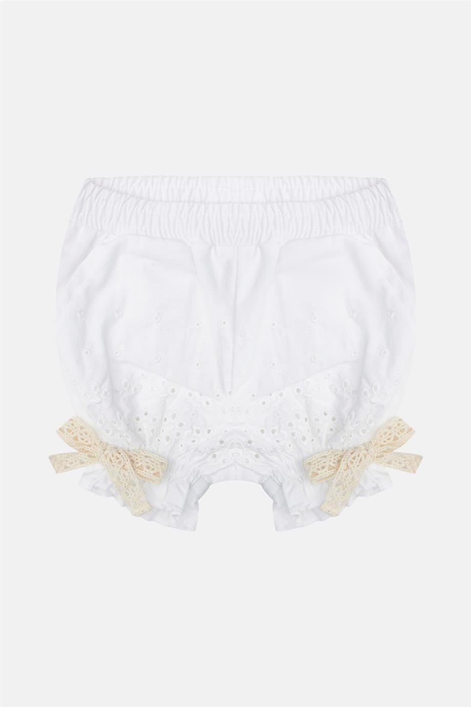 Baby Girl White Shorts - BgStore