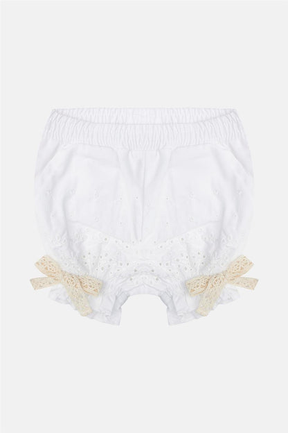 Baby Girl White Shorts - BgStore