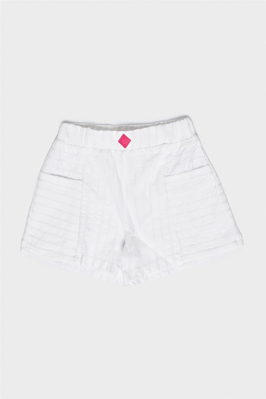 Baby Girl White Shorts - BgStore