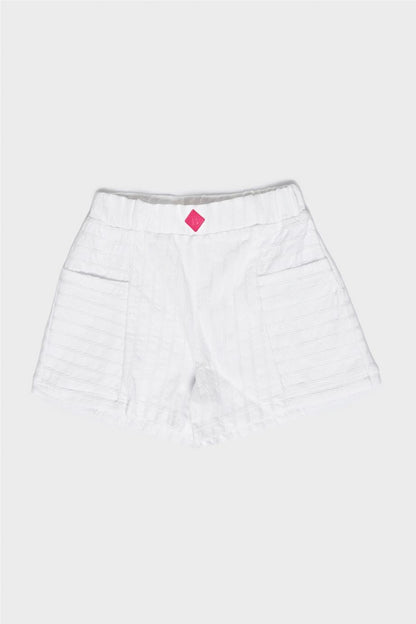 Baby Girl White Shorts - BgStore