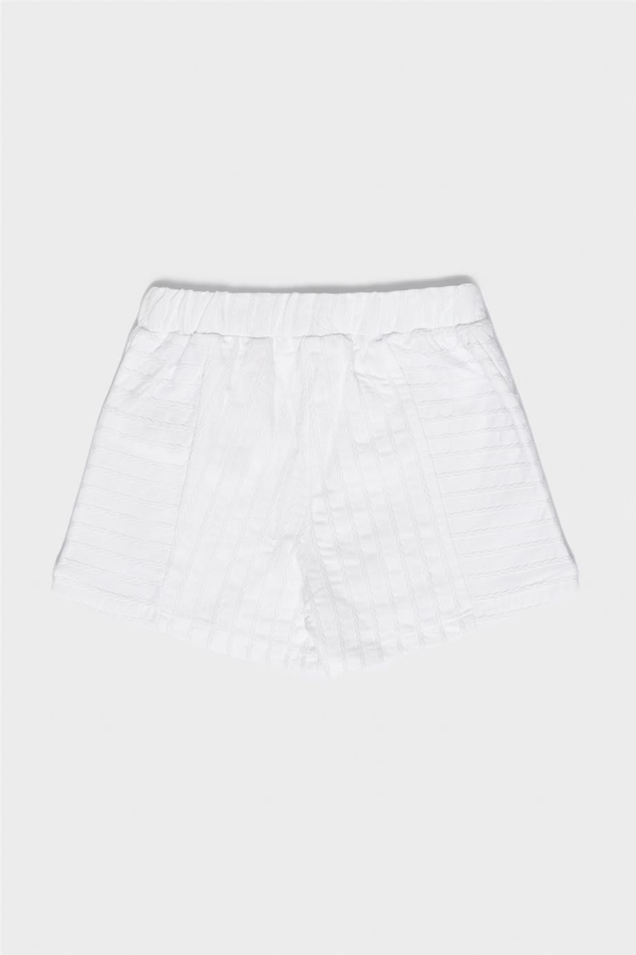 Baby Girl White Shorts - BgStore