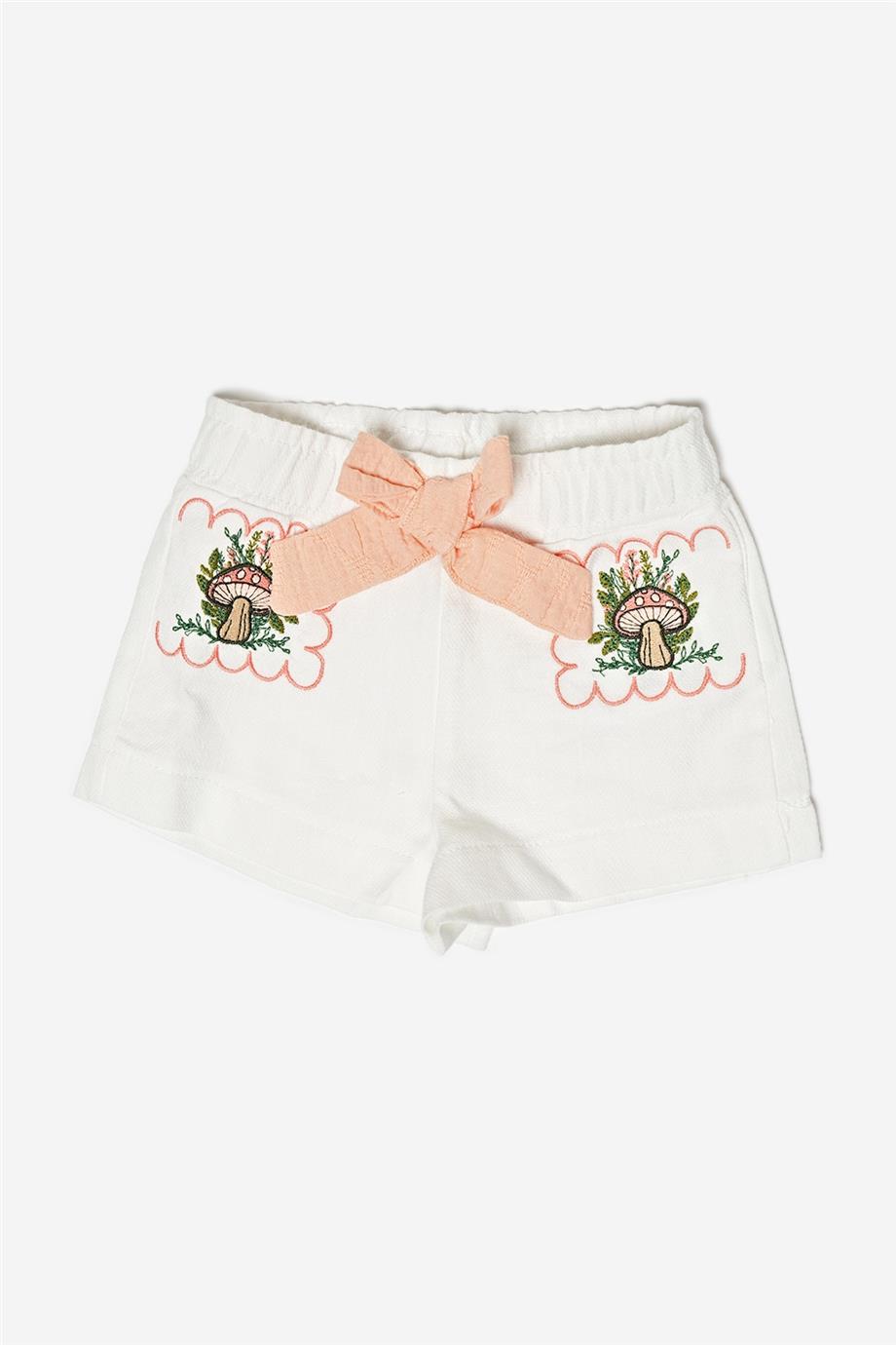 Baby Girl White Shorts - BgStore