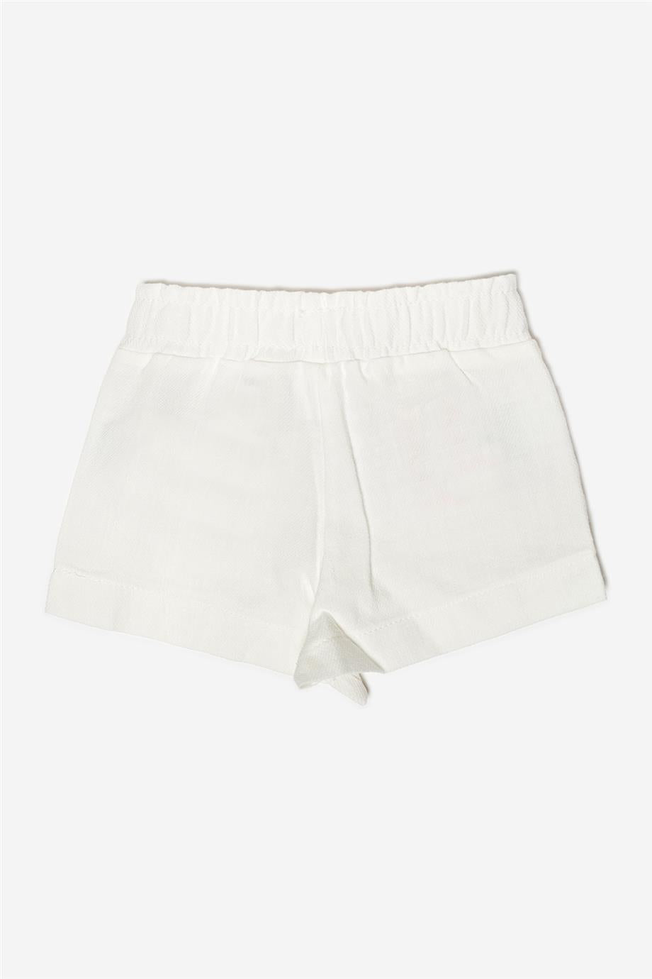 Baby Girl White Shorts - BgStore