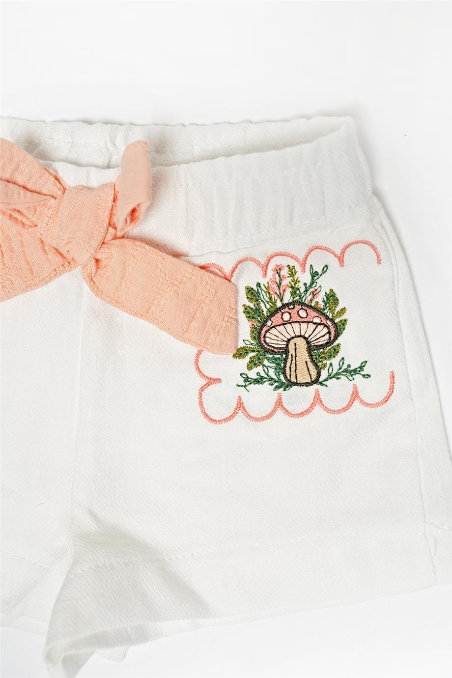 Baby Girl White Shorts - BgStore