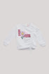 Baby Girl White Sweatshirt - BgStore