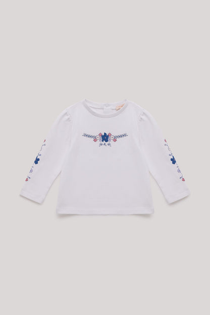 Baby Girl White T-Shirt - BgStore