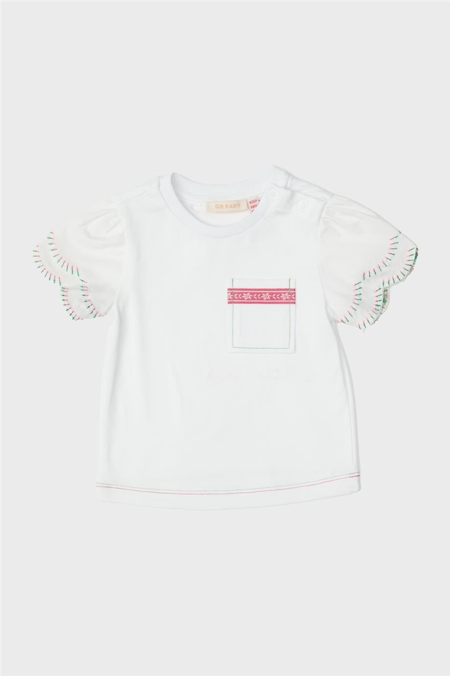 Baby Girl White T-Shirt - BgStore