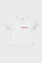 Baby Girl White T-Shirt - BgStore