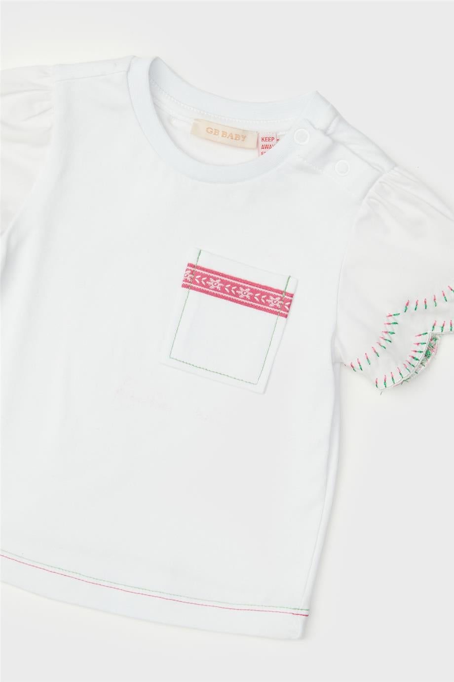 Baby Girl White T-Shirt - BgStore