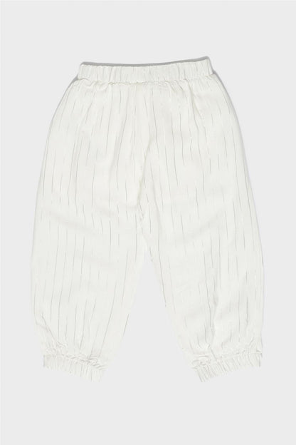 Baby Girl White Tracksuit Bottom - BgStore