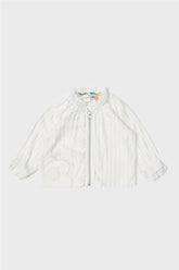 Baby Girl White Tracksuit Top - BgStore