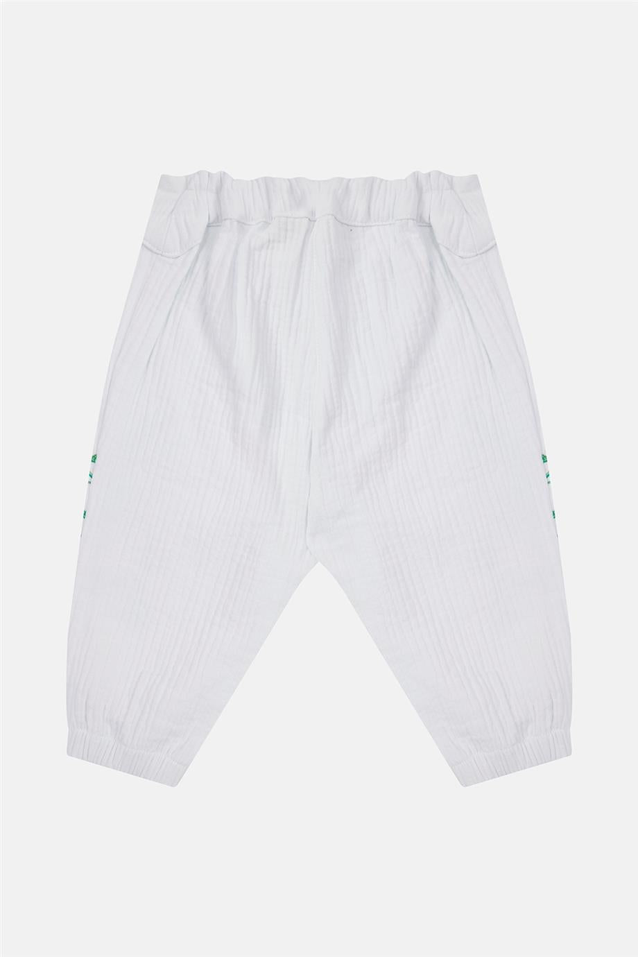 Baby Girl White Trousers - BgStore