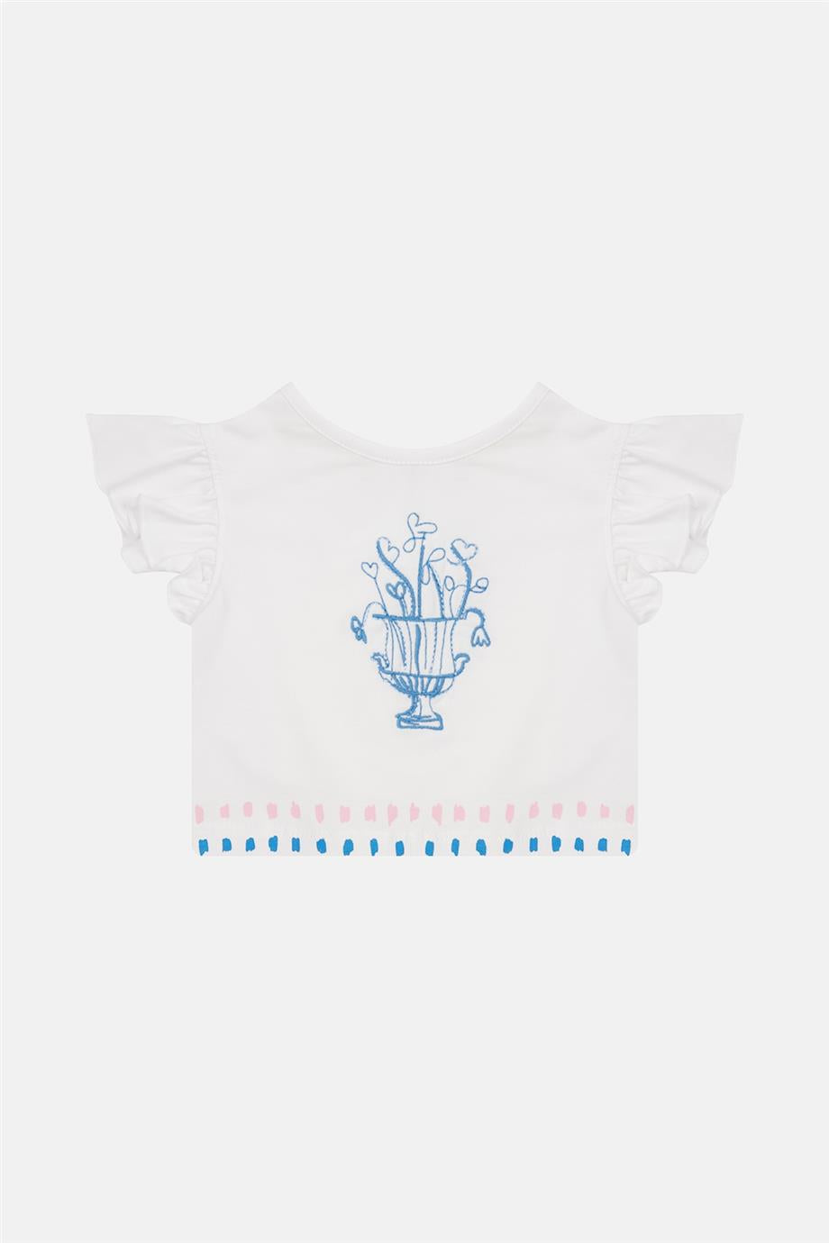 Baby Girl White Tshirt - BgStore