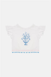 Baby Girl White Tshirt - BgStore